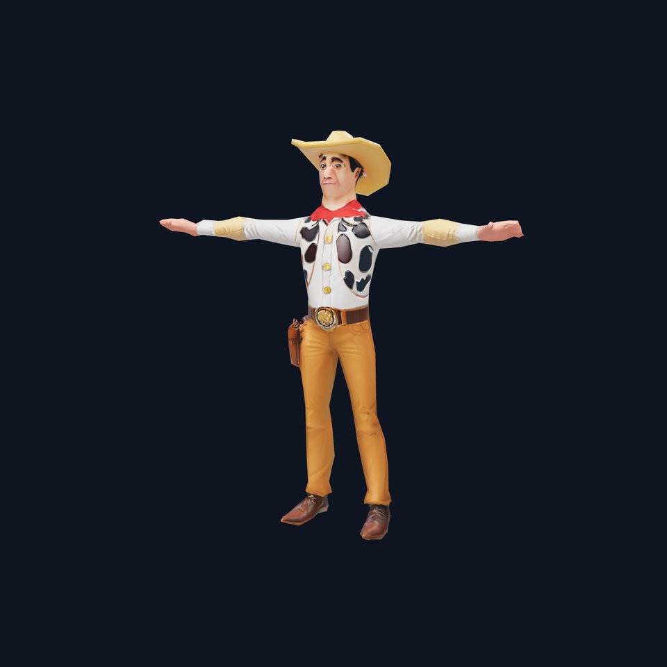 Cowboy Character Model Pack with Detailed Textures